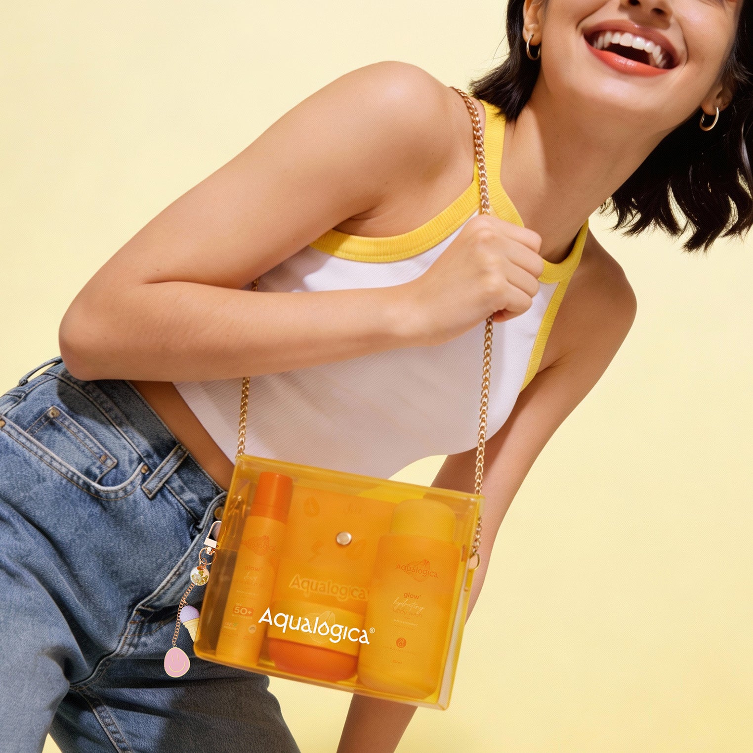 Glow+ Born to Glow - Gift Set with Sling bag & charms