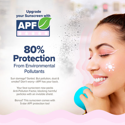 Radiance+ Dewy Sunscreen with Anti Pollution Factor (APF) | Watermelon & Niacinamide with SPF 50 & PA+++ - 50g