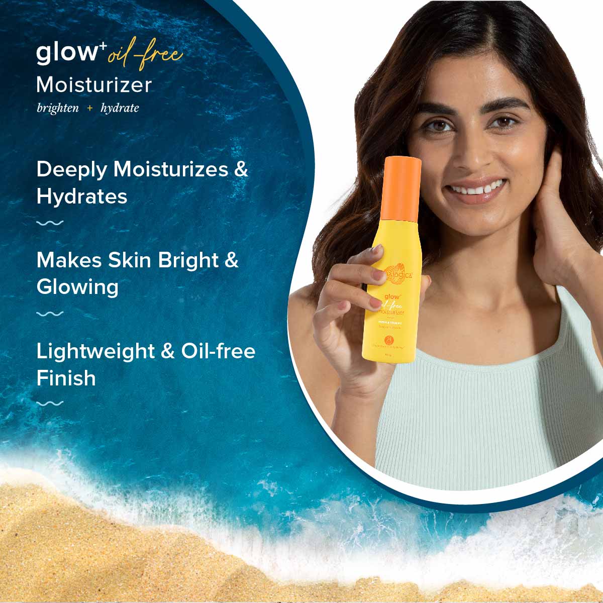 FREEBIE Glow+ Oil Free Moisturizer with Papaya & Vitamin C for Glowing Skin - 100g