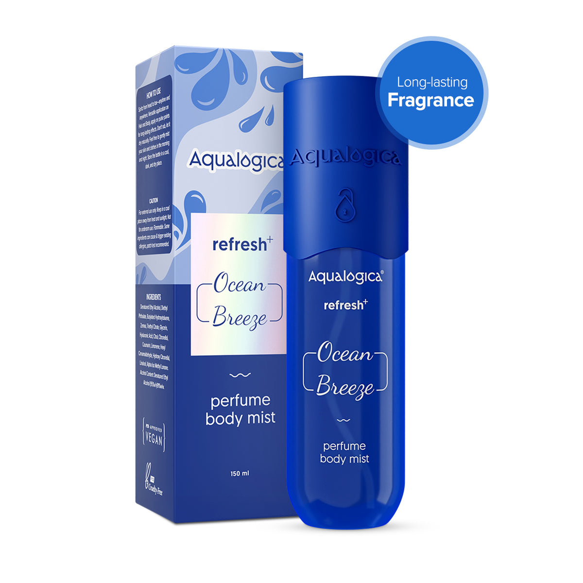 Refresh+ Perfume Body Mist - Ocean Breeze with Zemea & Hyaluronic Acid 150 ml