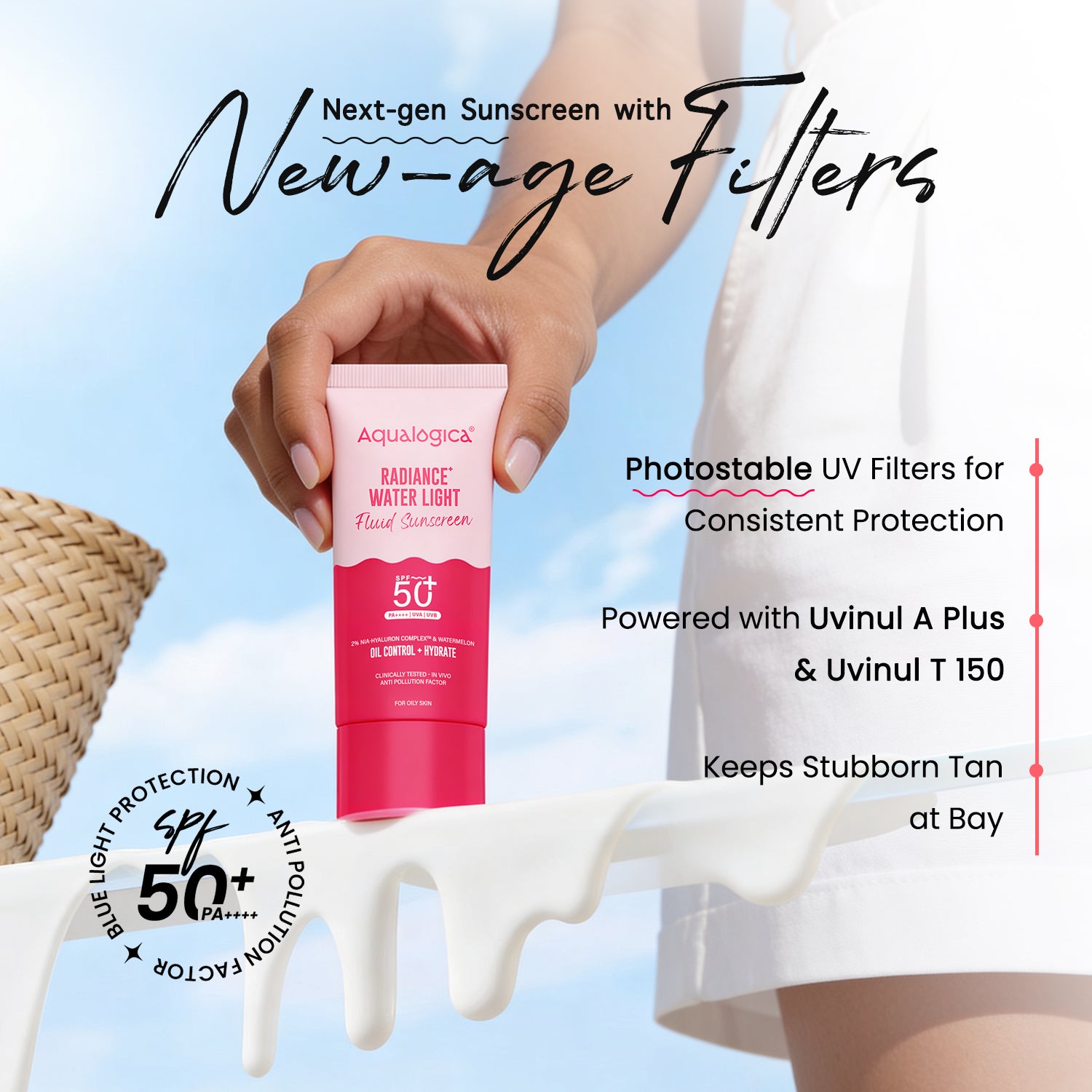 Radiance+ Water Light Fluid Sunscreen - 50g