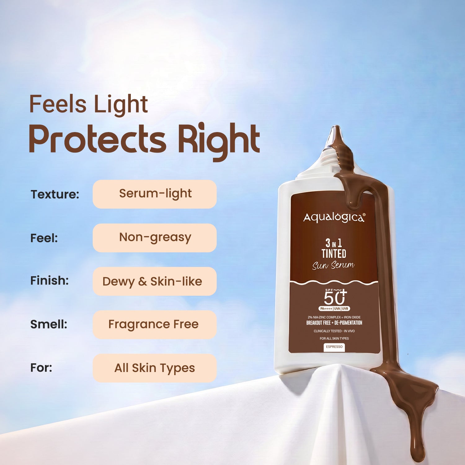 3-in-1 Tinted Sun Serum - Espresso | 50ml