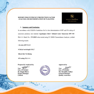 Report for Invitro Sun Protection 