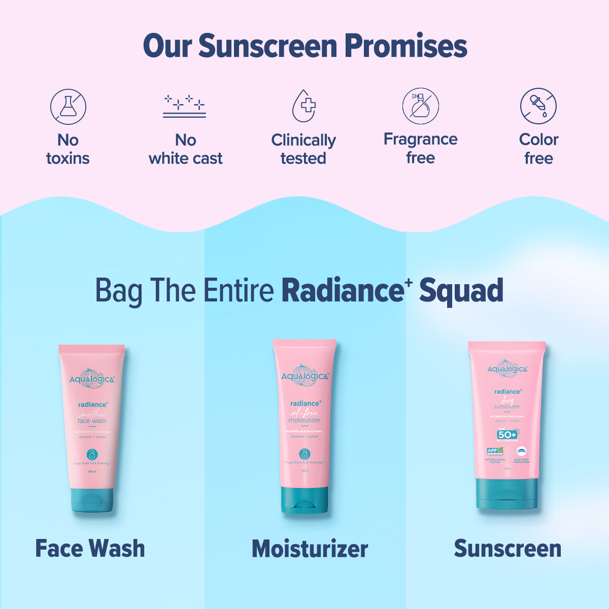 Radiance+ Dewy Sunscreen with Watermelon & Niacinamide with SPF 50 & PA++++ - 30g