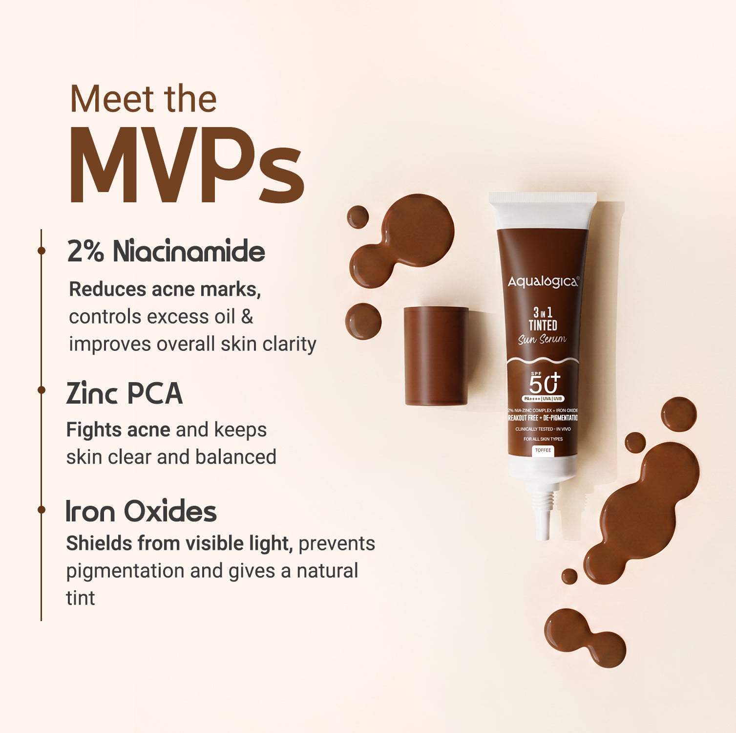 3-in-1 Tinted Sun Serum - Toffee | Trial Pack | 10ml