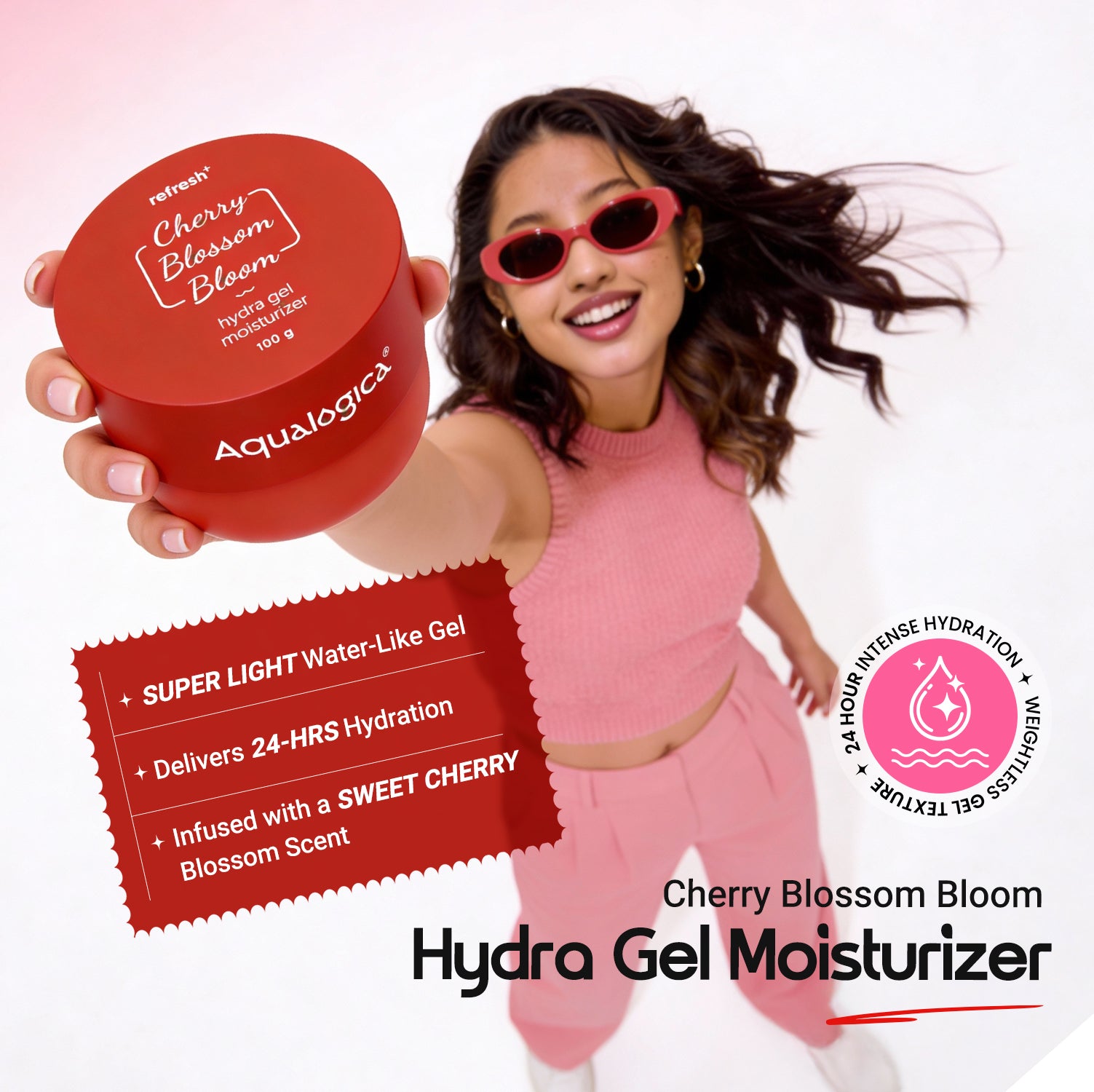 Refresh+ Cherry Blossom Bloom - Hot girl essentials Gift set with Sling bag & charms