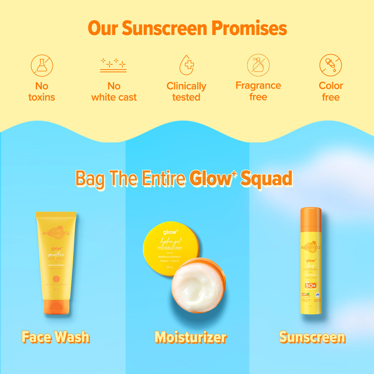 Glow+ Dewy Sunscreen - 50g (Pack of 2)