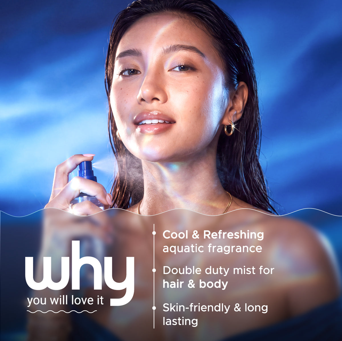 Refresh+ Perfume Body Mist - Ocean Breeze with Zemea & Hyaluronic Acid 150 ml