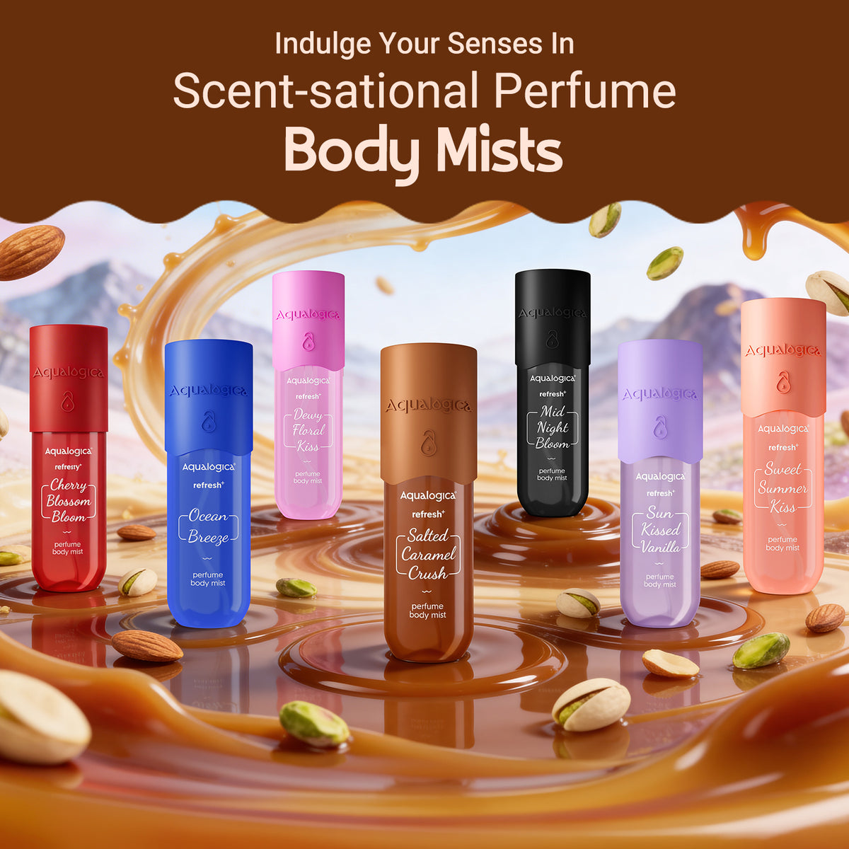 Refresh+ Perfume Body Mist - Salted Caramel Crush 150ml