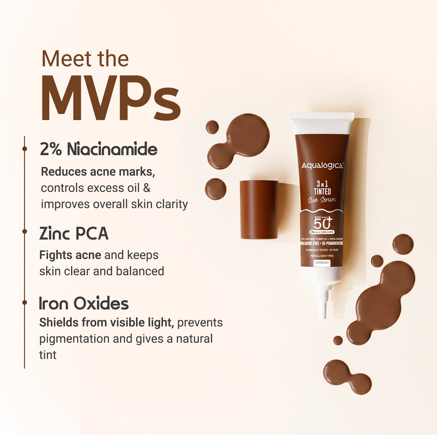 3-in-1 Tinted Sun Serum - Espresso | Trial Pack | 10ml