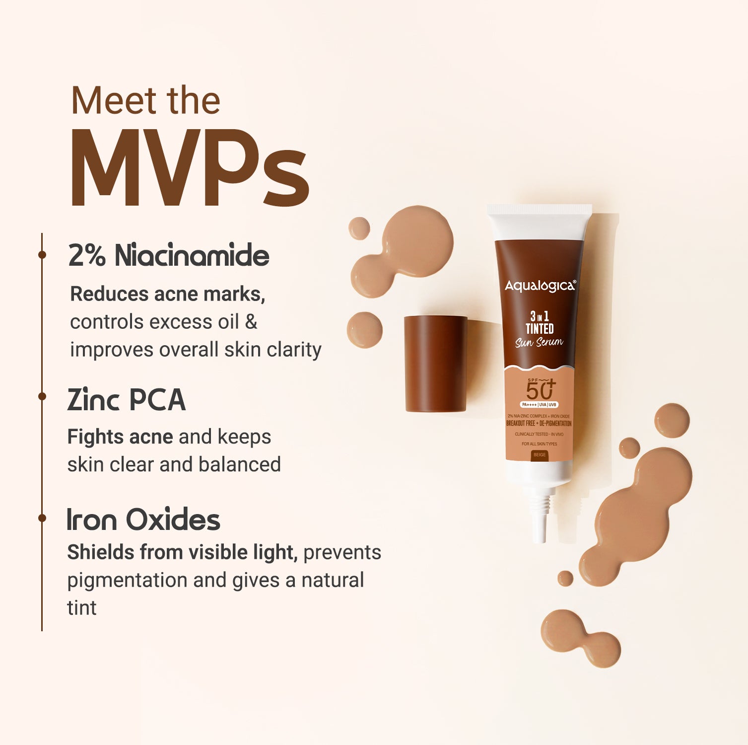 3-in-1 Tinted Sun Serum - Beige | Trial Pack | 10ml