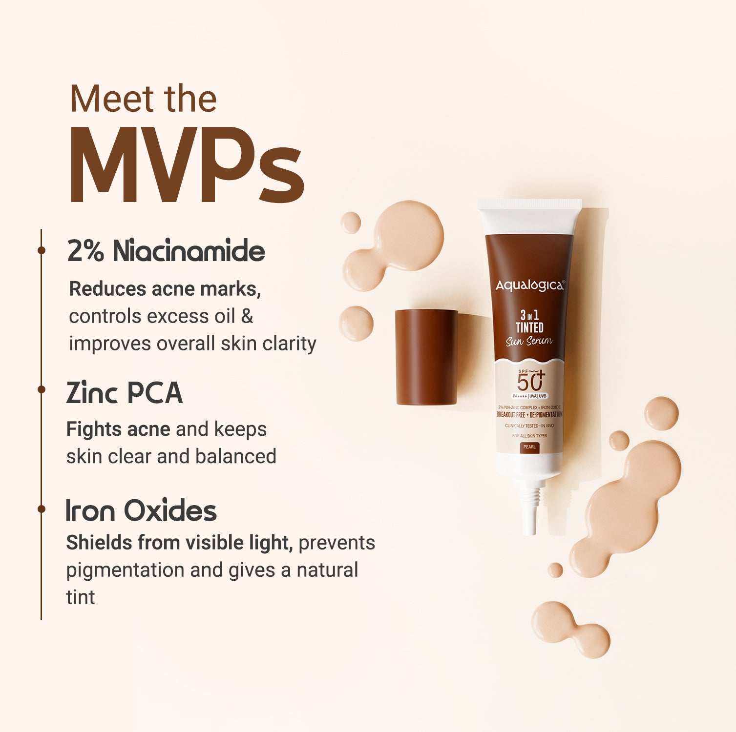 3-in-1 Tinted Sun Serum - Pearl | Trial Pack | 10ml