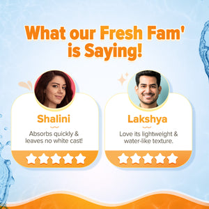What our Fresh Fam' is Saying about Vitamin C Sunscreen