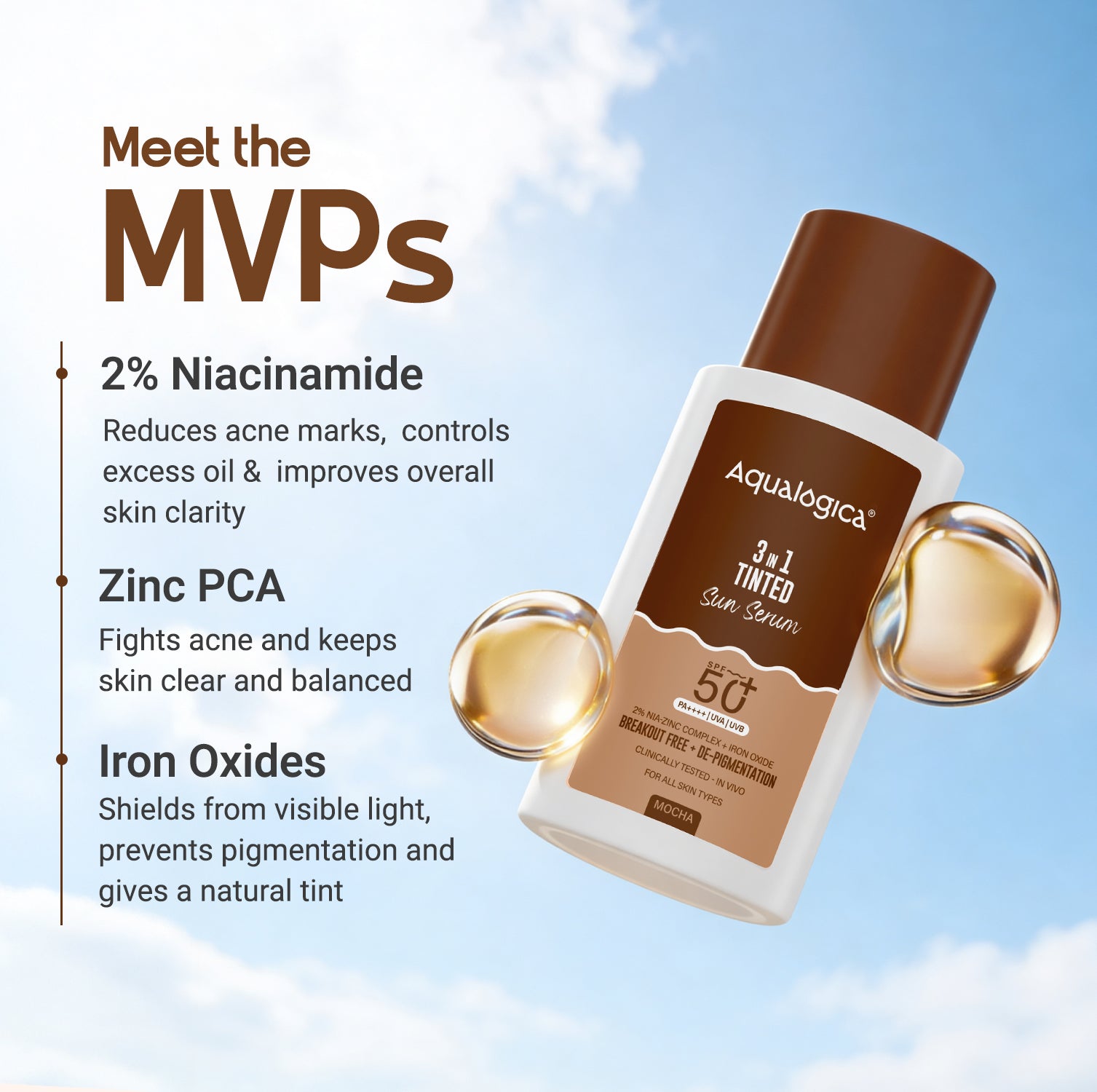 3-in-1 Tinted Sun Serum - Mocha | 50ml