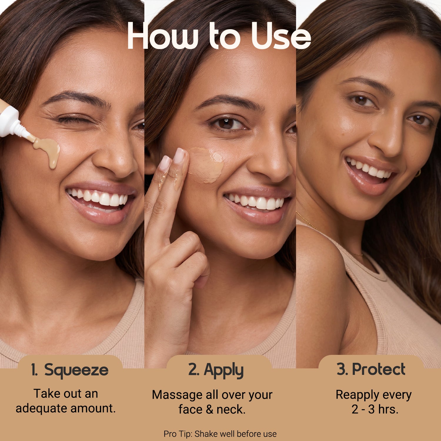 3-in-1 Tinted Sun Serum - Latte | Trial Pack | 10ml