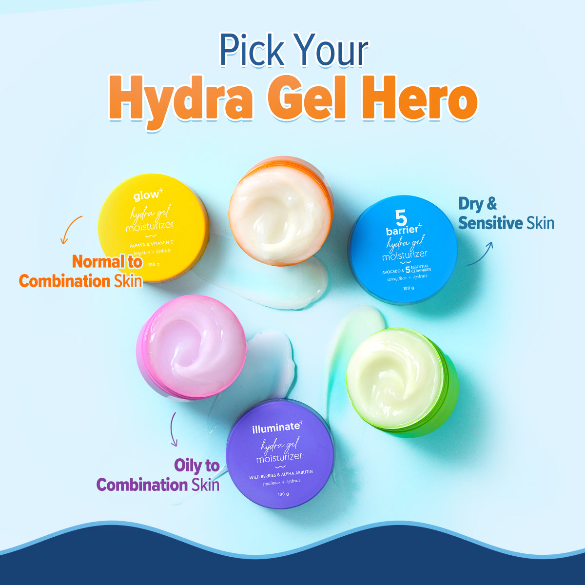 Glow+ Hydra Gel Moisturizer with Vitamin C & Papaya - 100 g