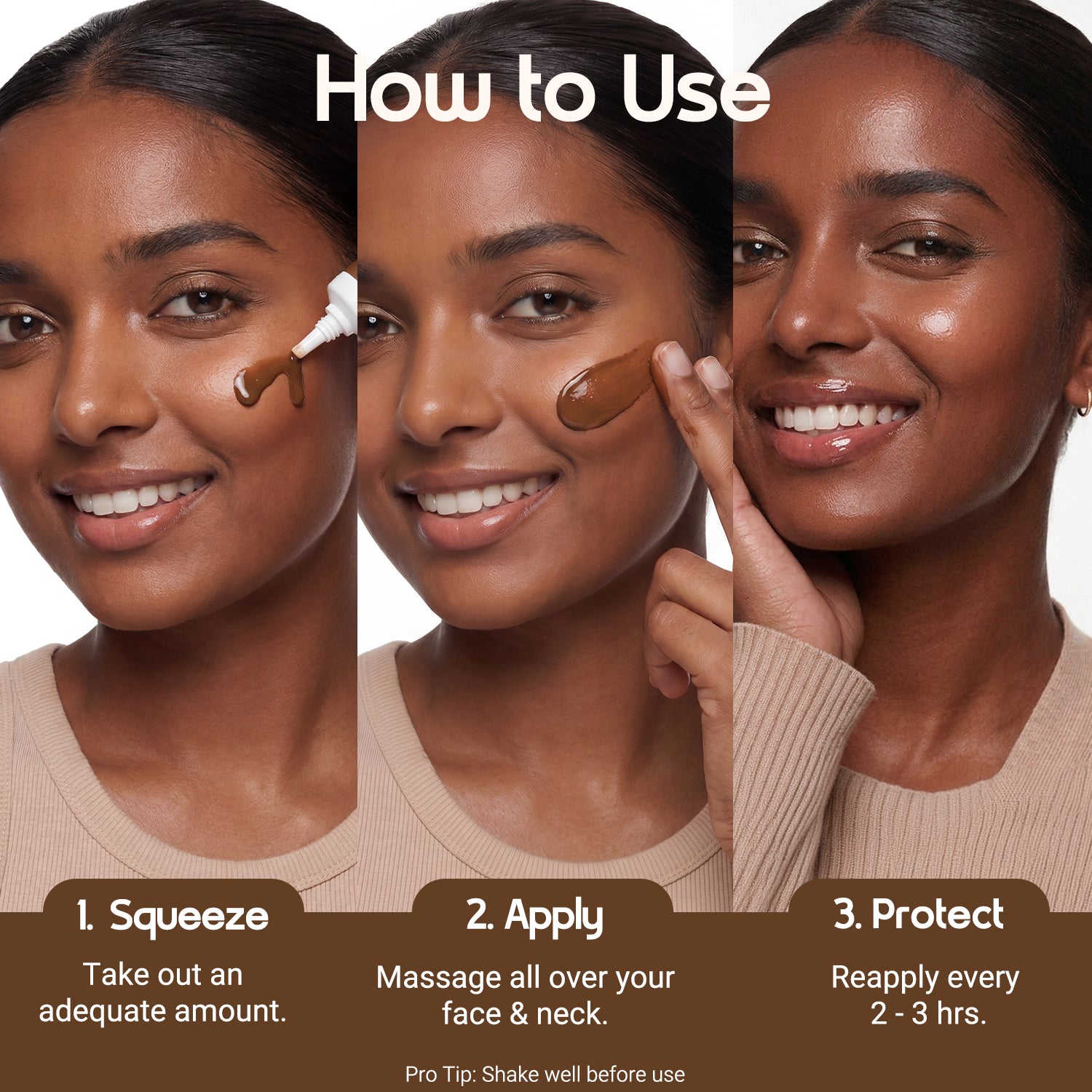 3-in-1 Tinted Sun Serum - Toffee | Trial Pack | 10ml