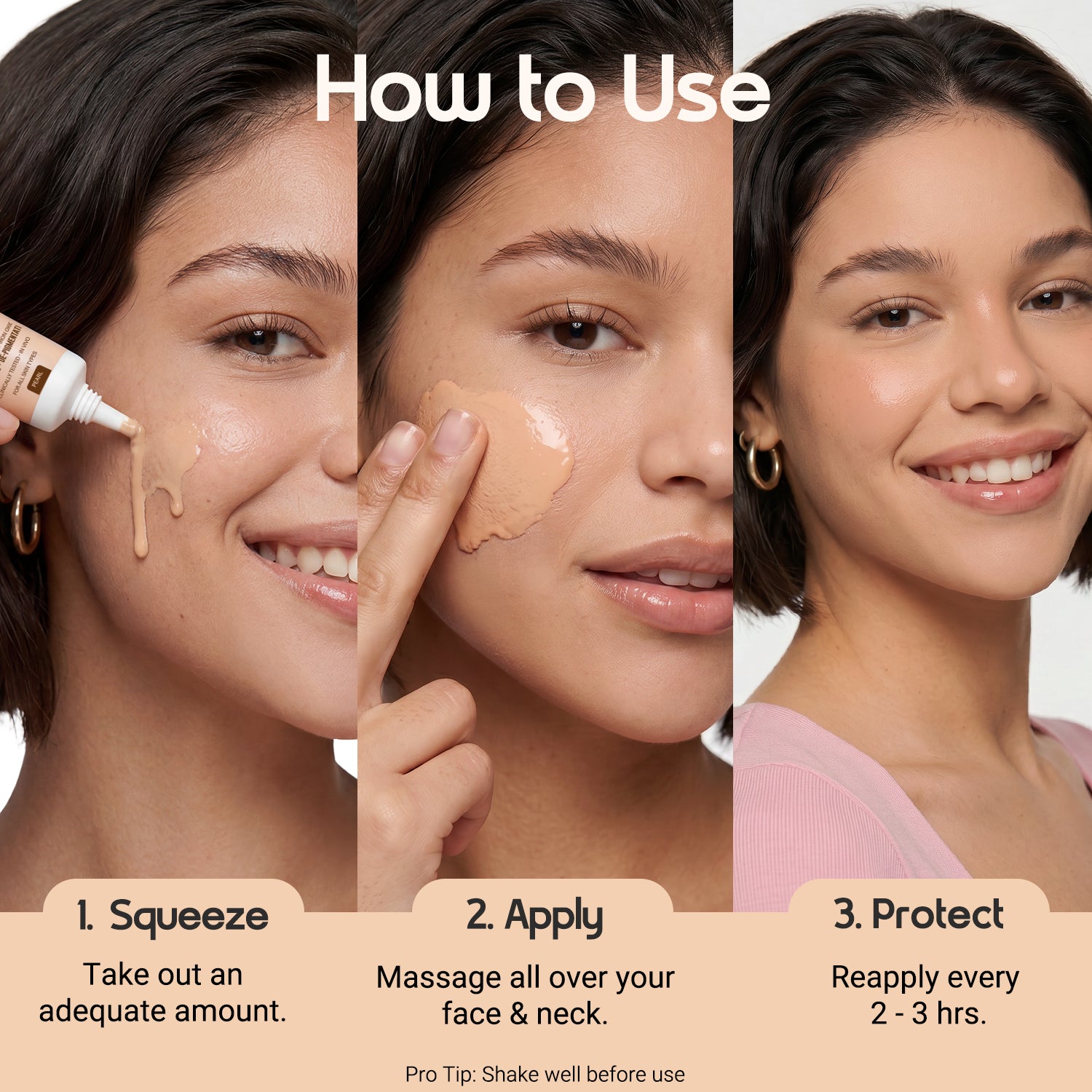 3-in-1 Tinted Sun Serum - Pearl | Trial Pack | 10ml