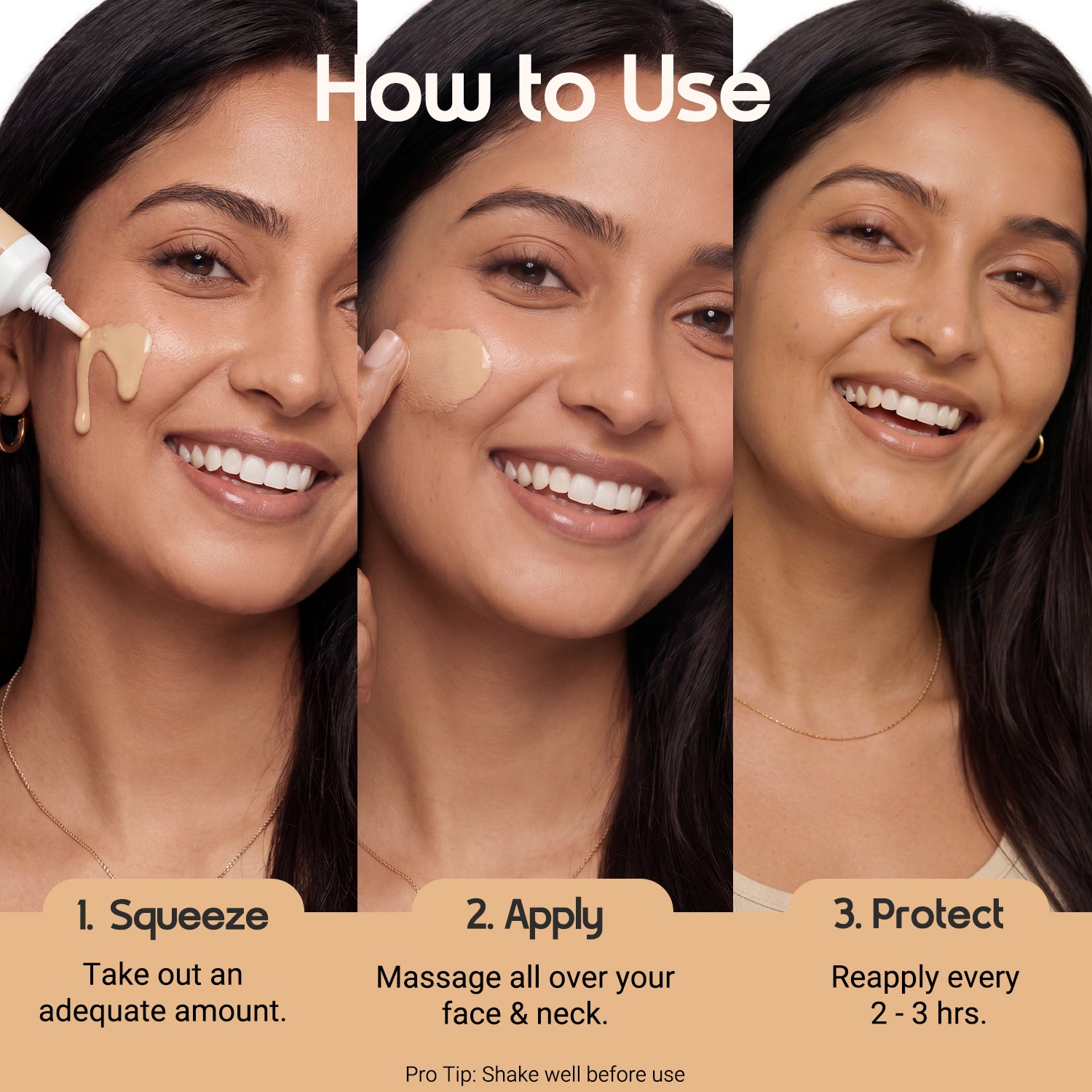 3-in-1 Tinted Sun Serum - Honey | Trial Pack | 10ml