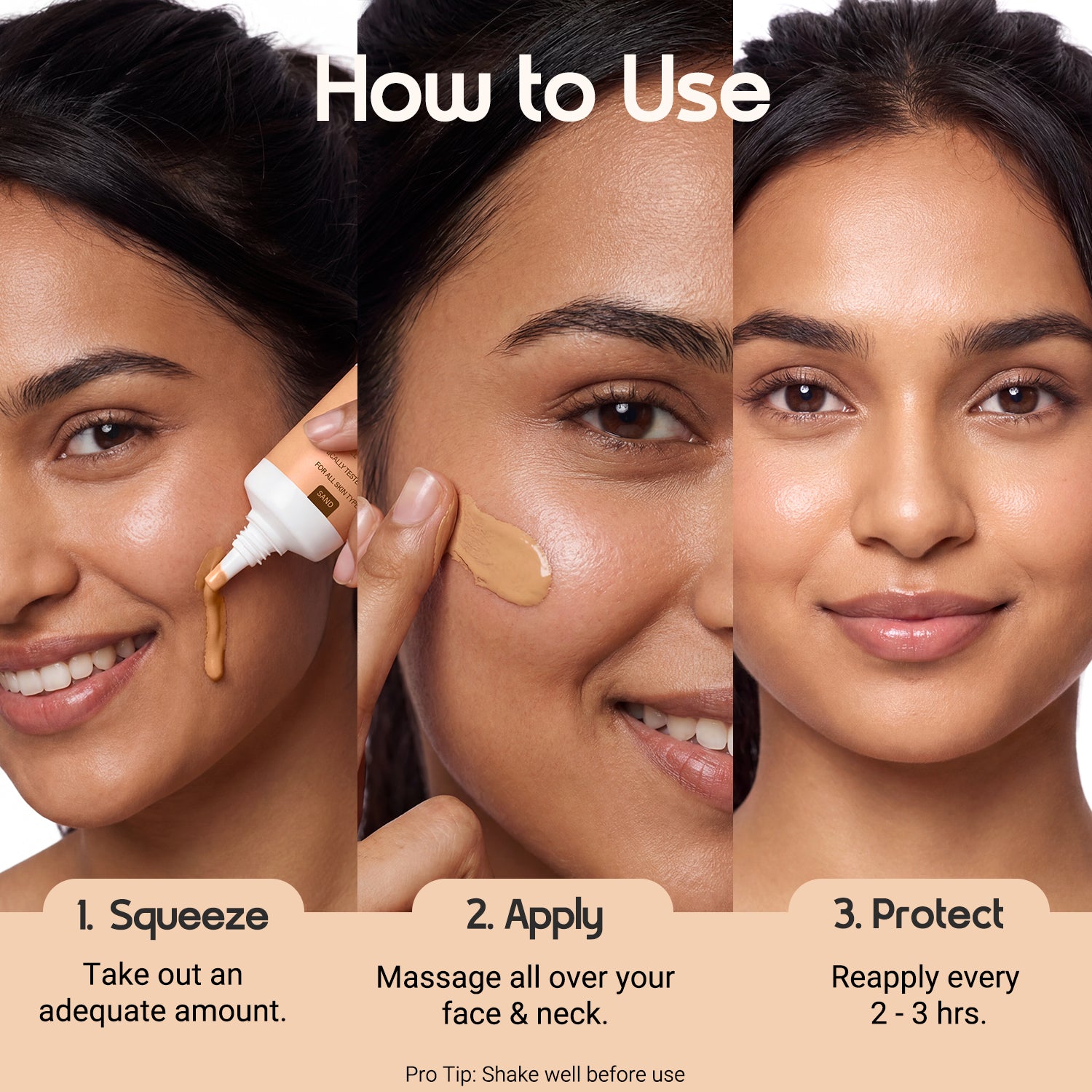 3-in-1 Tinted Sun Serum - Sand | Trial Pack | 10ml