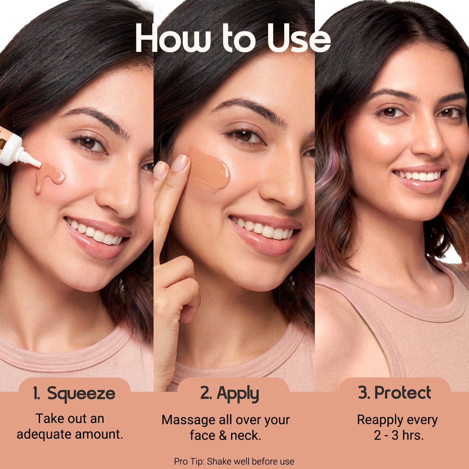 3-in-1 Tinted Sun Serum - Rose | Trial Pack | 10ml