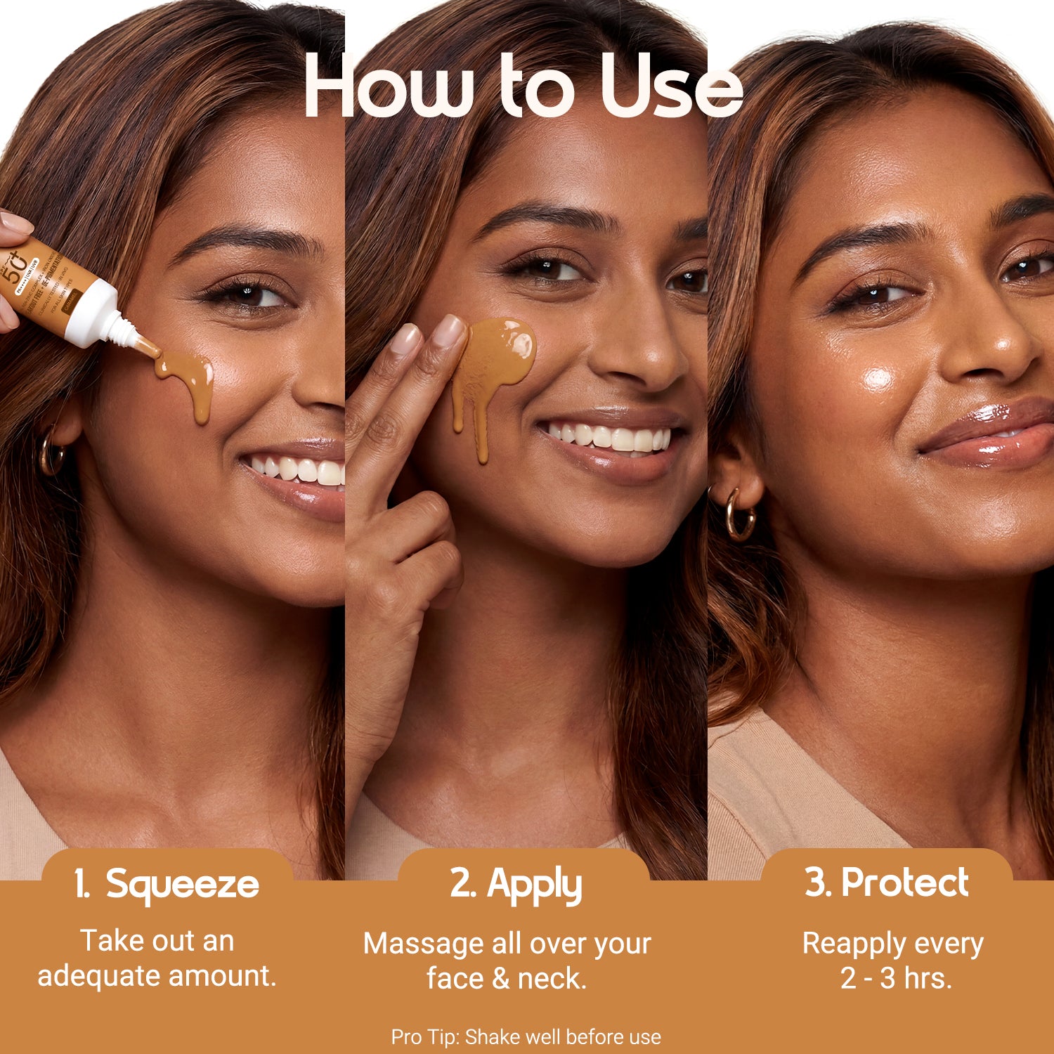3-in-1 Tinted Sun Serum - Caramel | Trial Pack | 10ml
