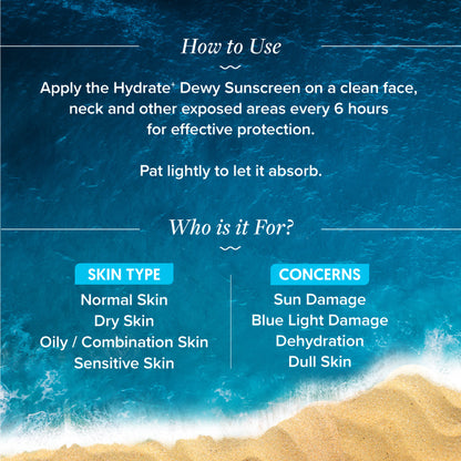 Hydrate+ Dewy Sunscreen 50g