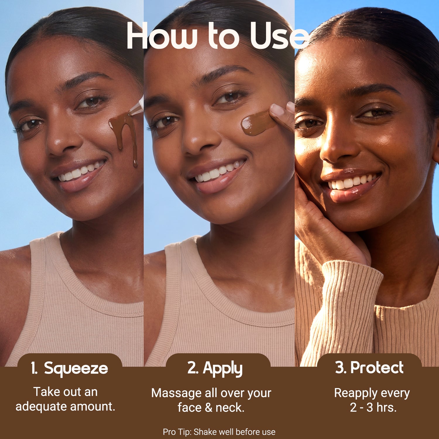3-in-1 Tinted Sun Serum - Toffee | 50ml