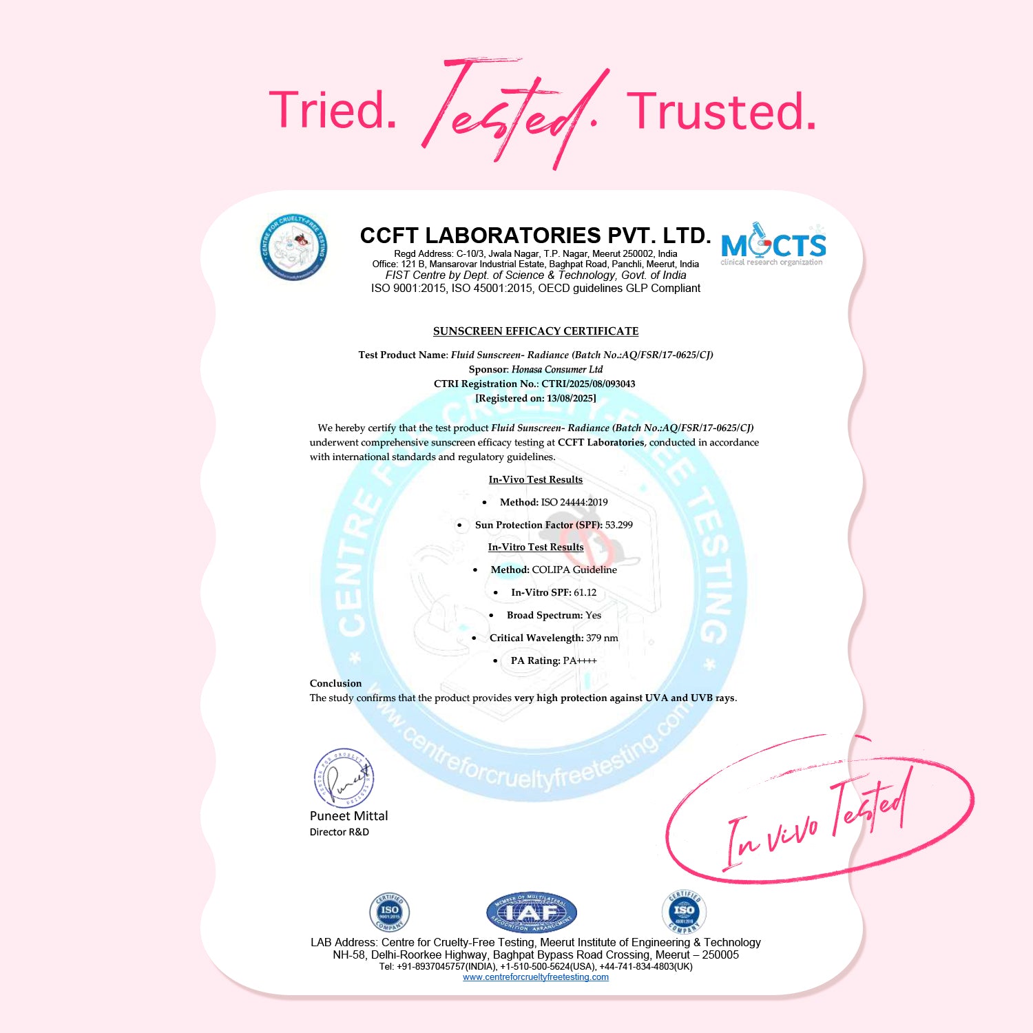 Radiance+ Water Light Fluid Sunscreen - 50g