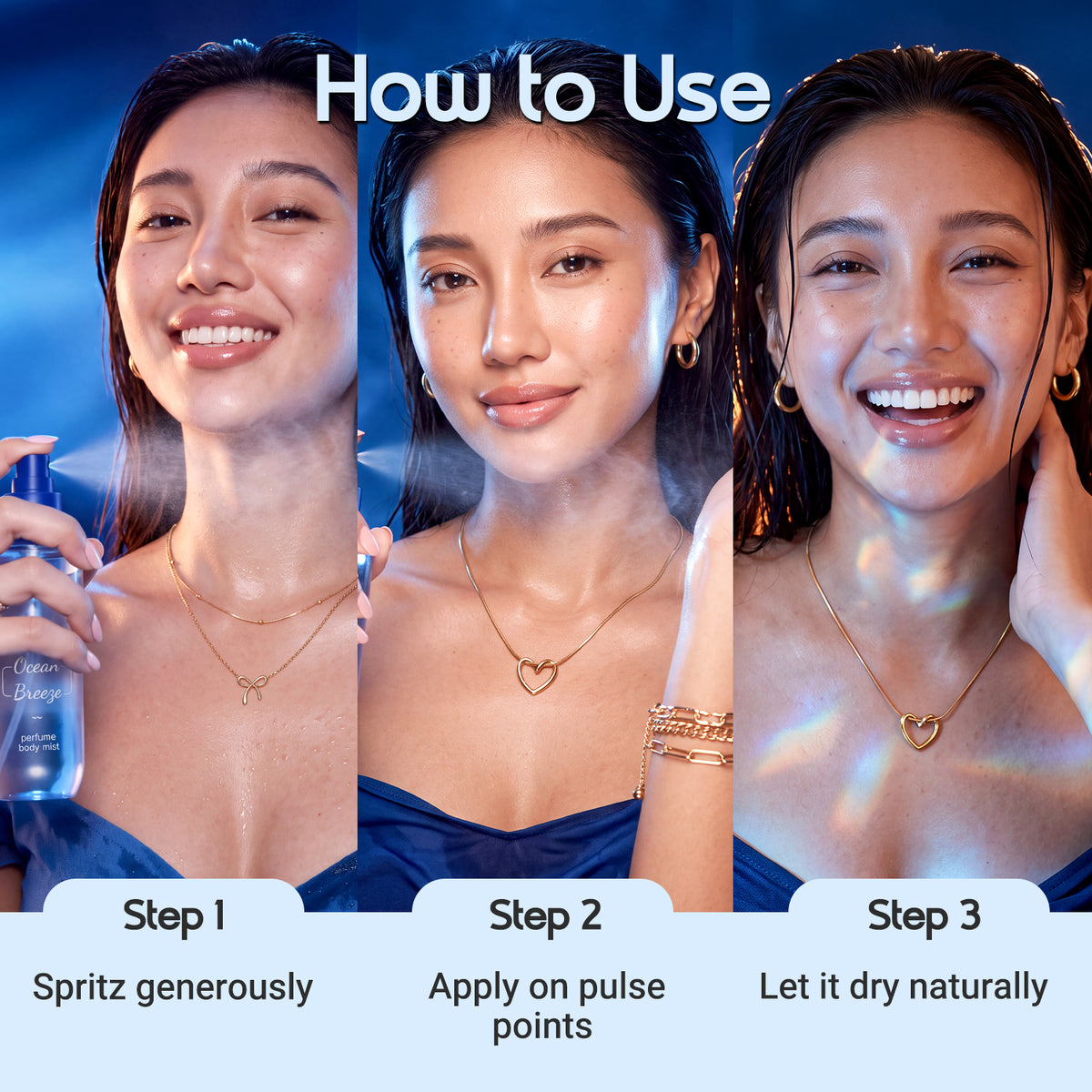 Refresh+ Perfume Body Mist - Ocean Breeze with Zemea & Hyaluronic Acid 150 ml