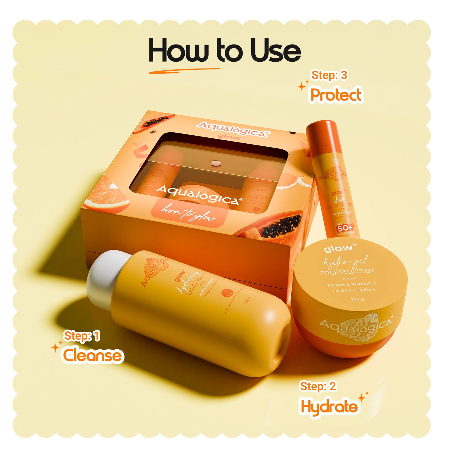 Glow+ Born to Glow - Gift Set with Sling bag & charms