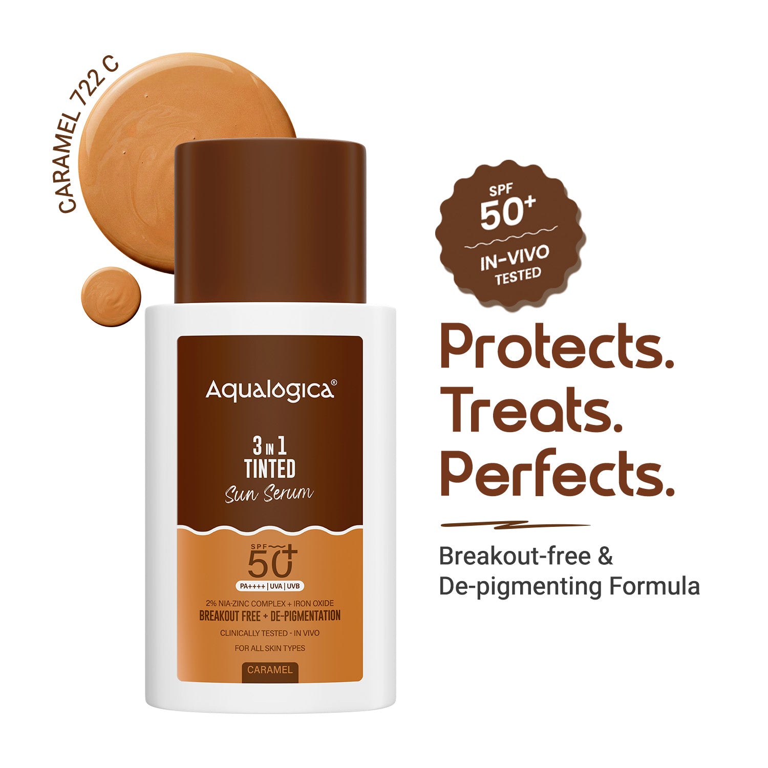 3-in-1 Tinted Sun Serum - Caramel | 50ml