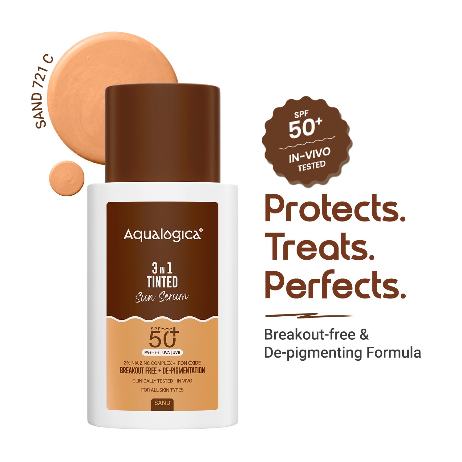 3-in-1 Tinted Sun Serum - Sand | 50ml