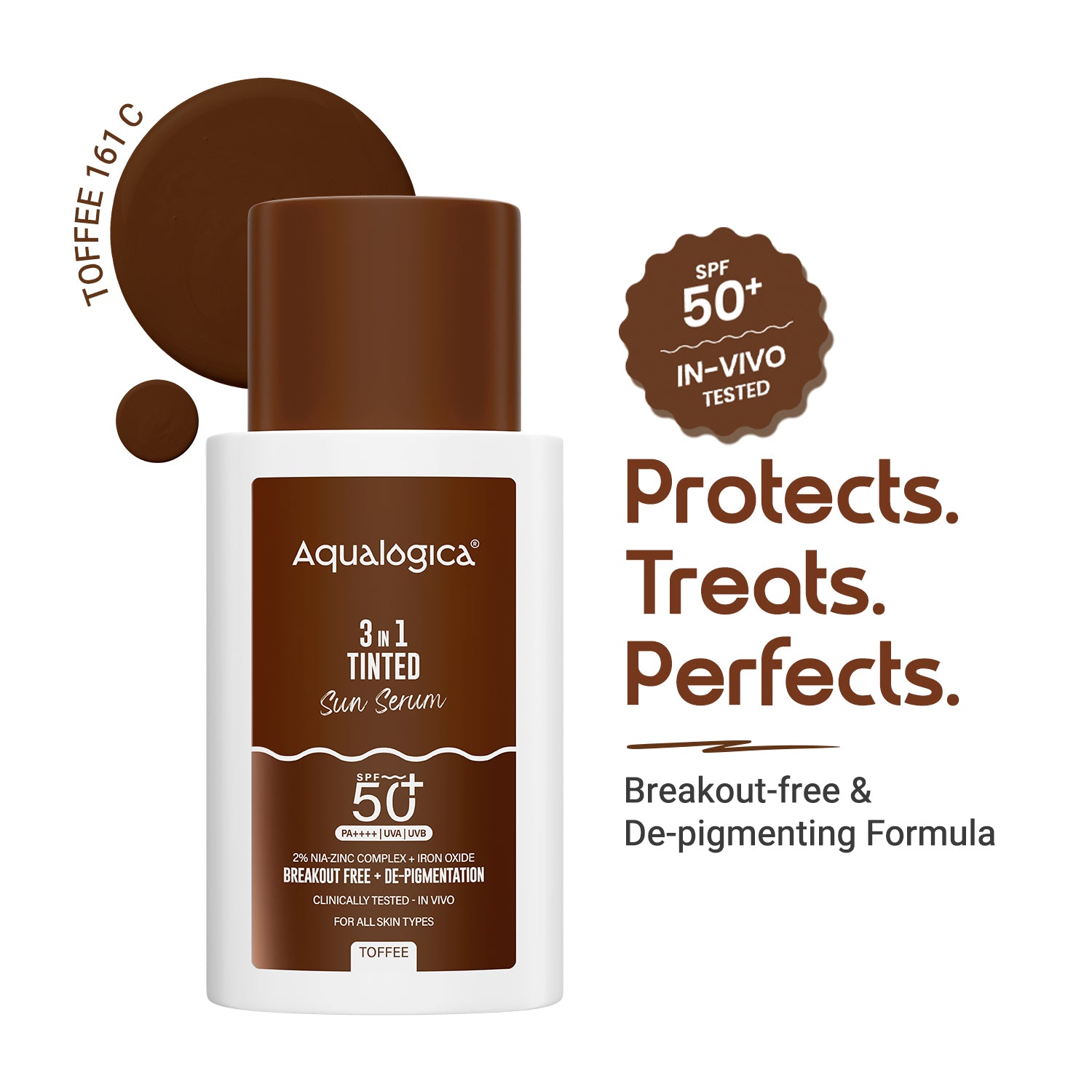 3-in-1 Tinted Sun Serum - Toffee | 50ml