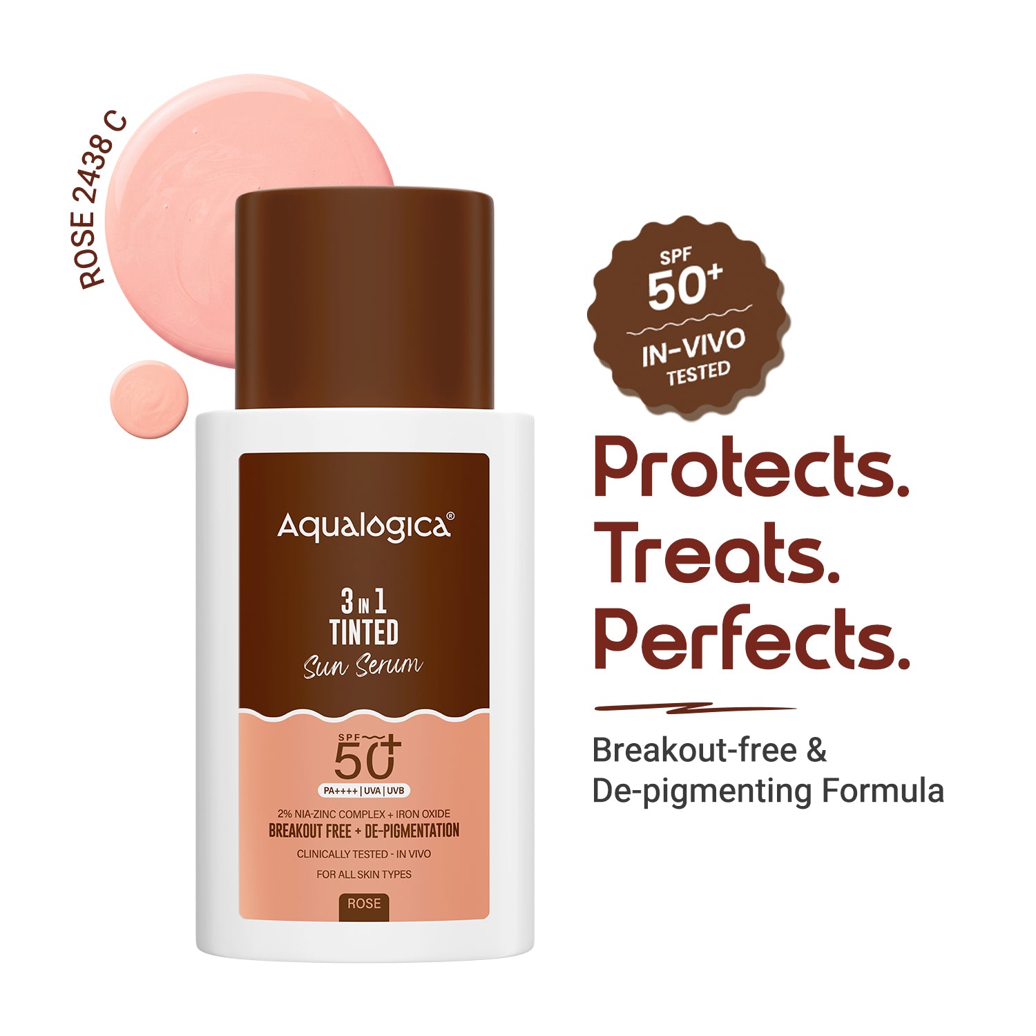 3-in-1 Tinted Sun Serum - Rose | 50g