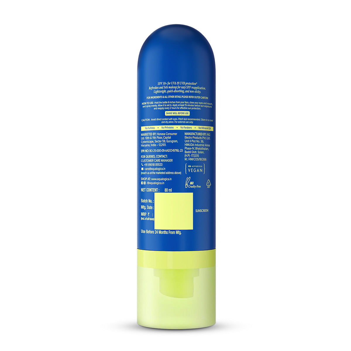 Bright+ Make-up Set Sunscreen Mist 80ml