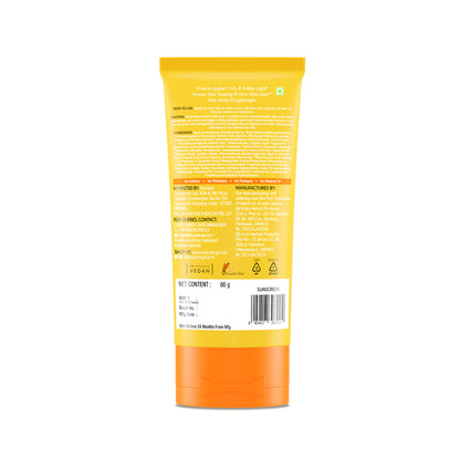 Glow+ Dewy Sunscreen Gel SPF 50+ PA++++ with Papaya & Vitamin C - 80g