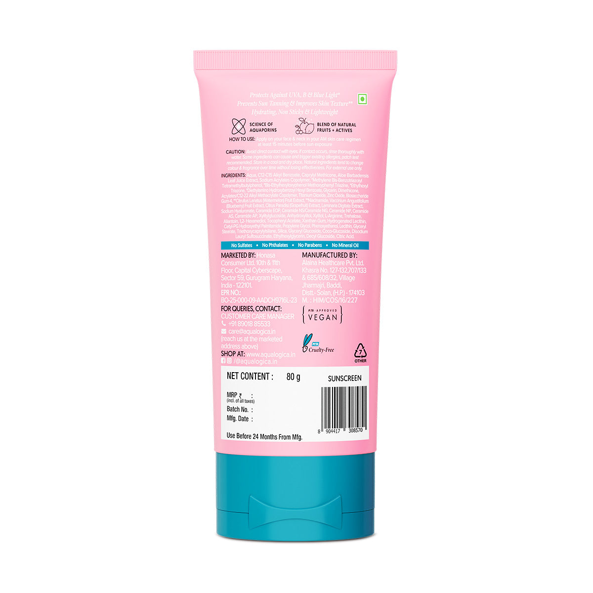 Radiance+ Dewy Sunscreen with Watermelon & Niacinamide with SPF 50 & PA++++ - 80g