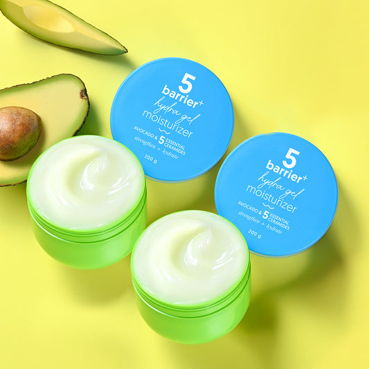 5 Barrier+ Hydra Gel Moisturizer with Avocado & 5 Essential Ceramides - 200 g (Pack of 2)