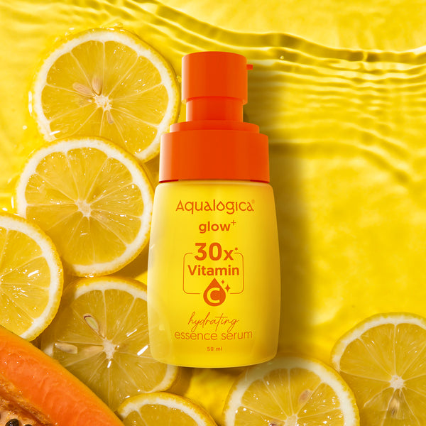 Aqualogica Glow + 30X Vitamin C Hydrating Essence Serum SPF 50 PA++++ 50g