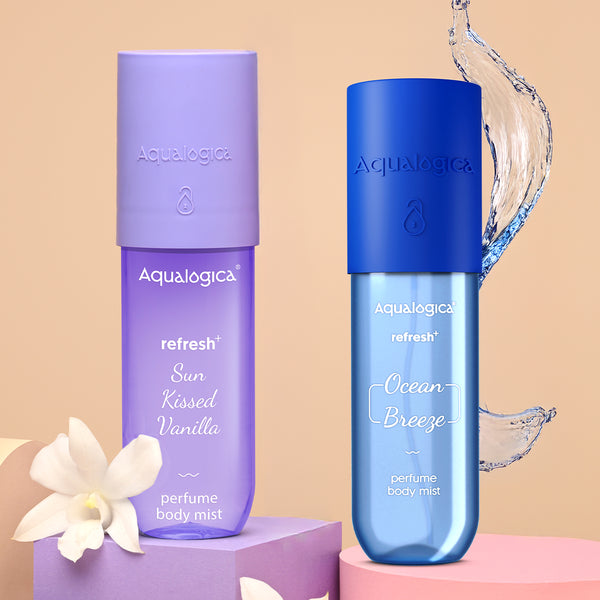 Refresh+ Ocean Breeze and Vanilla Kiss body mist duo 