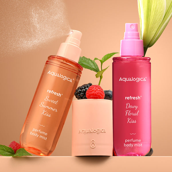 Fruity body mist combo with floral and perfume duo 