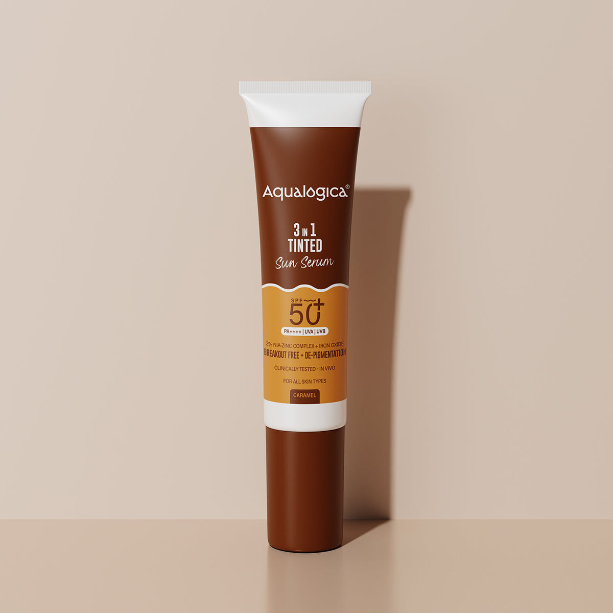 3-in-1 Tinted Sun Serum - Caramel | Trial Pack | 10ml