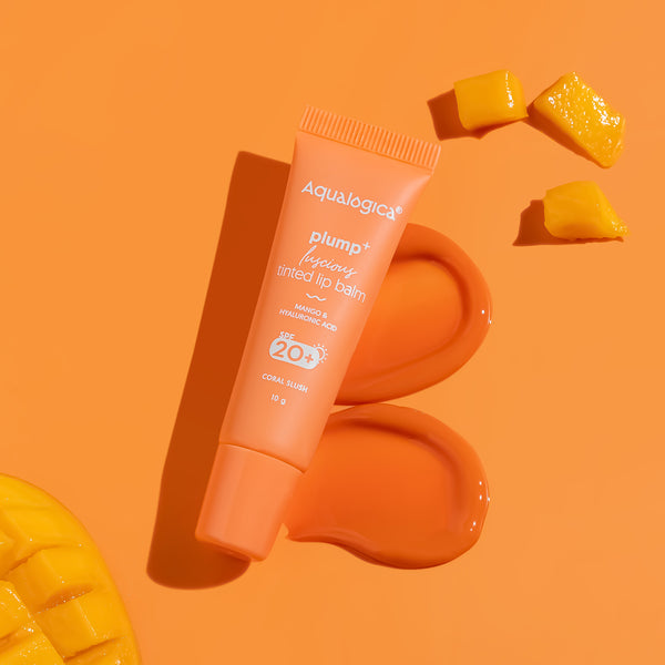 Aqualogica Plump + Luscious Tinted Lip Balm - Coral Slush SPF 50 PA++++ 50g