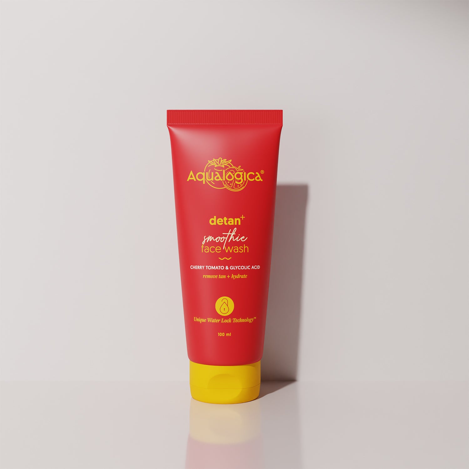 Detan+ Smoothie Face Wash with Cherry Tomato & Glycolic Acid for Tan Removal - 100ml
