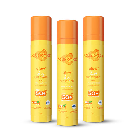 Glow+ Dewy Sunscreen 50g - Pack of 3