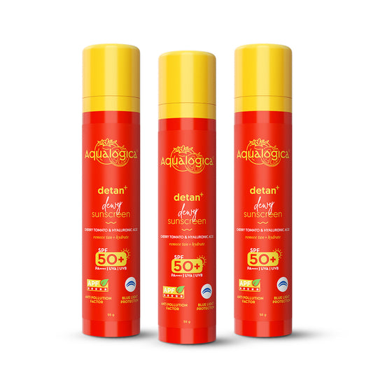 Detan+ Dewy Sunscreen 50g  - Pack of 3