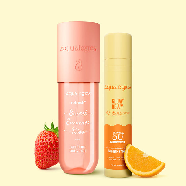 Refresh+ Sweet Summer Kiss Perfume Body Mist & Glow+ Dewy Sunscreen