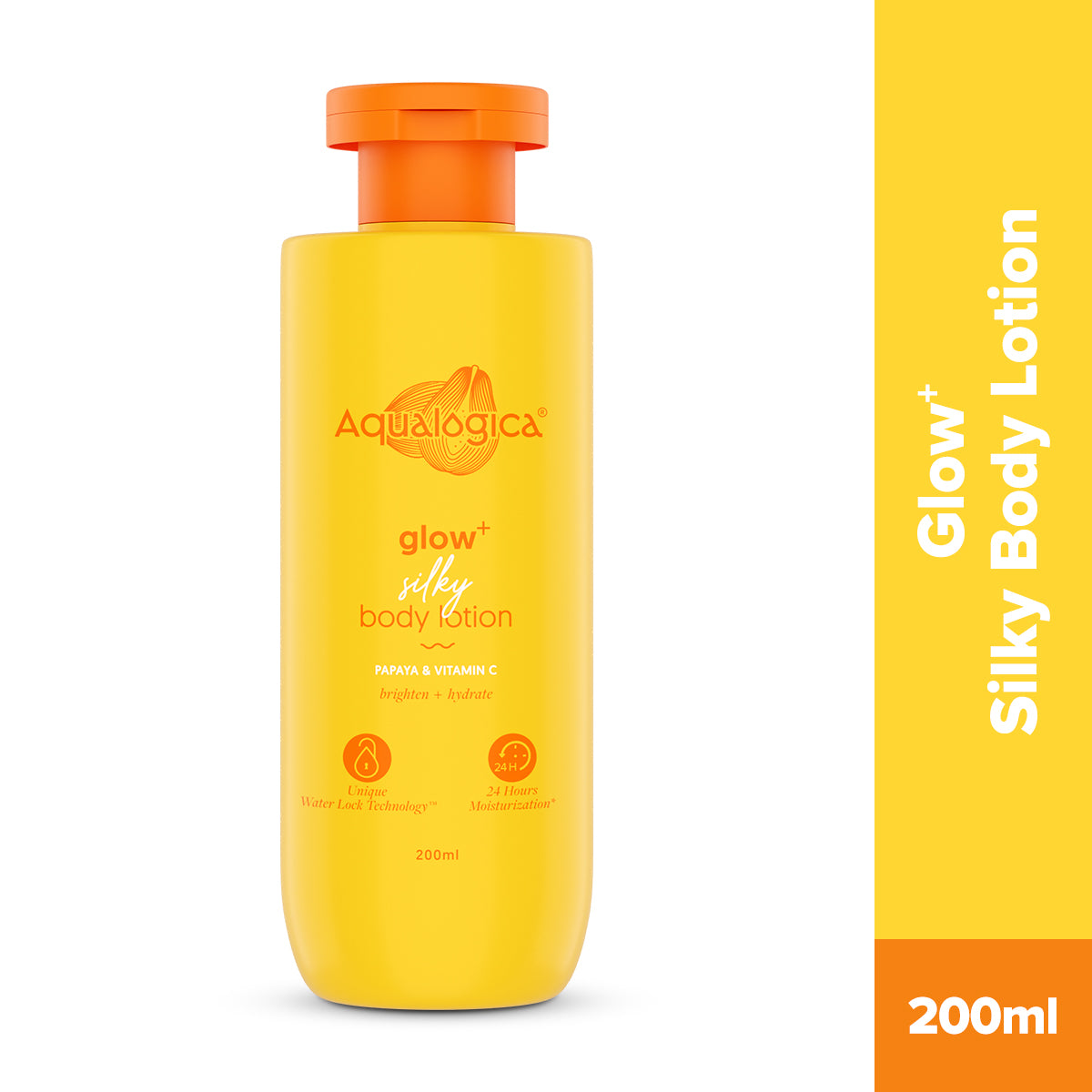 Glow+ Silky Body Lotion for 24-Hour Moisturization with Papaya & Vitamin C- 200 ml
