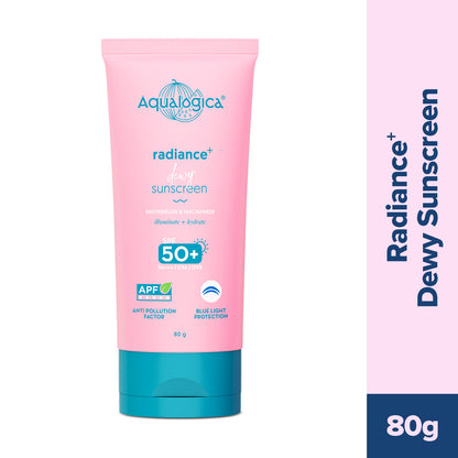 Radiance+ Dewy Sunscreen with Watermelon & Niacinamide with SPF 50 & PA++++ - 80g (Pack of 2)